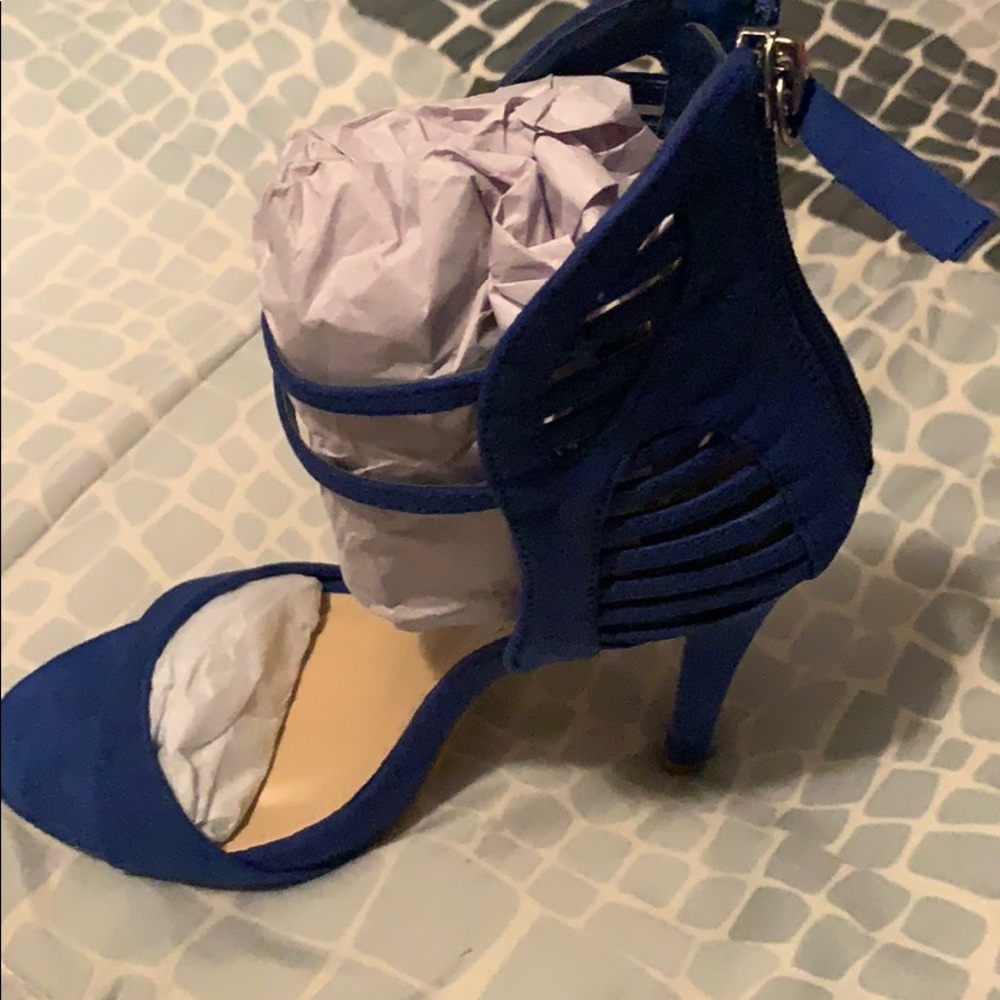 Royal blue heels